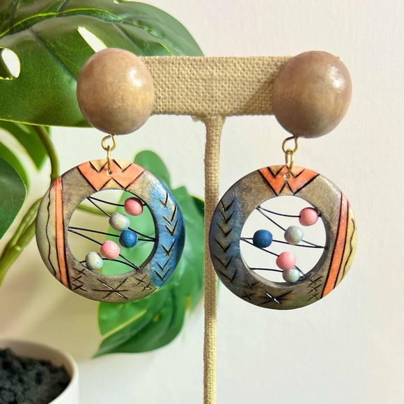 Vintage 80’s Néw Old Stock Pierced Earrings - Picture 1 of 1